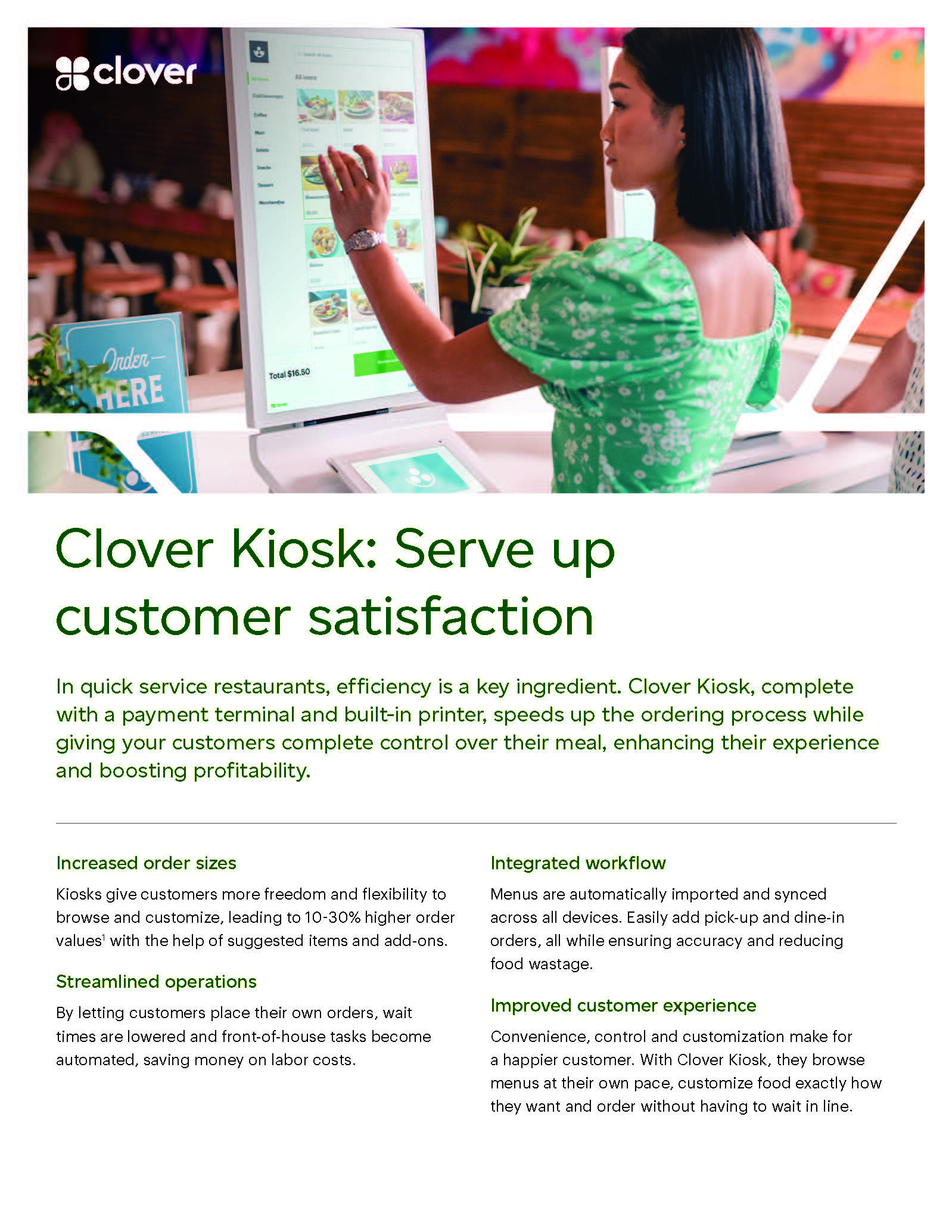 Clover Kiosk Flyer